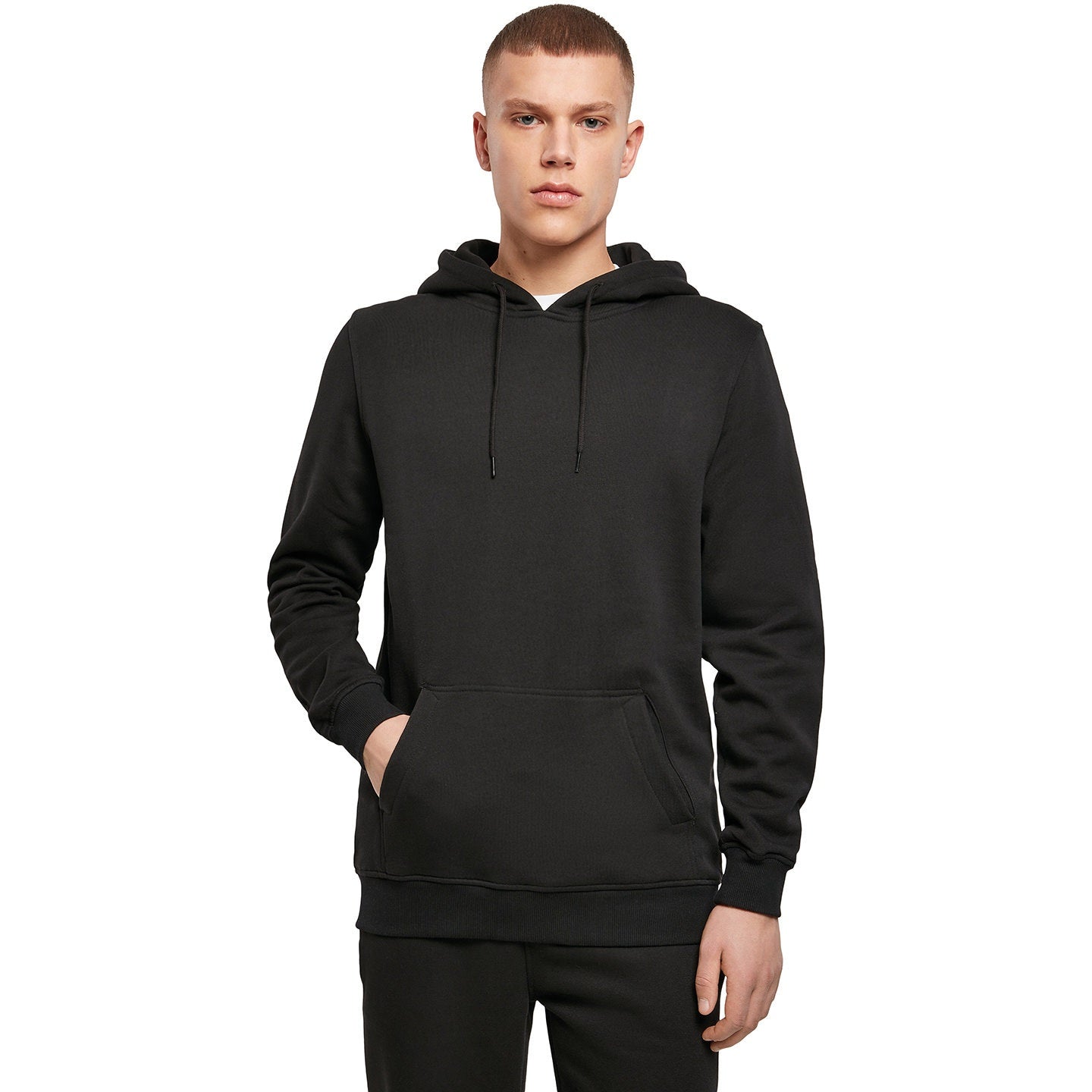 Build Your Brand Organic Hoodie for Men, Soft Fleece, Personalised Options