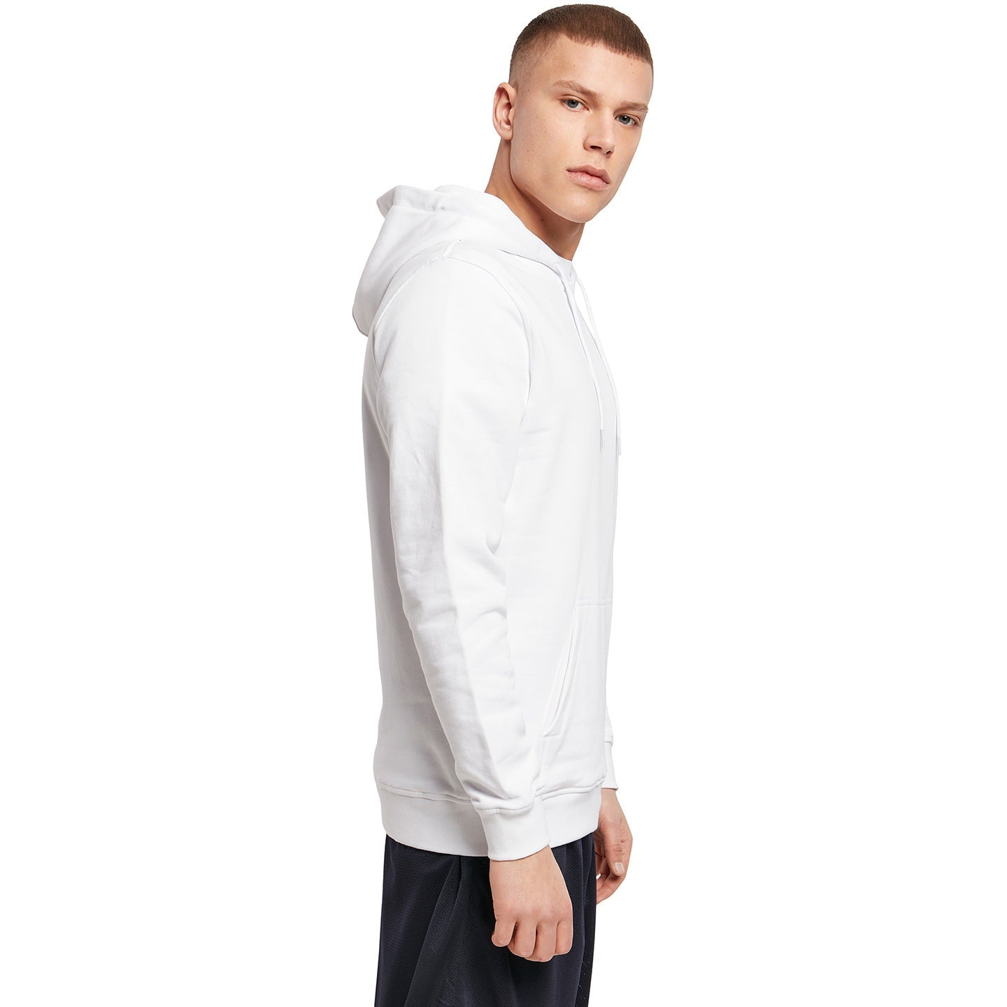 Build Your Brand Organic Hoodie for Men, Soft Fleece, Personalised Options