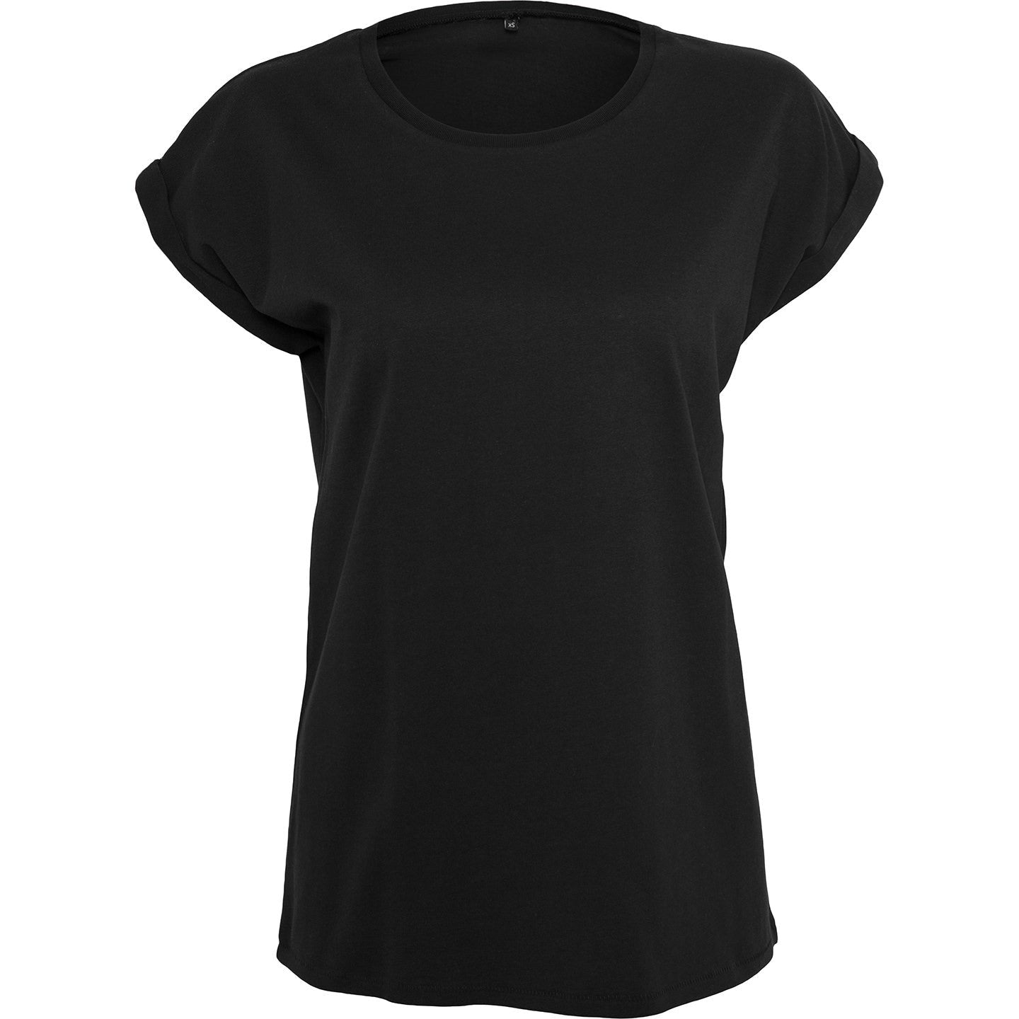 Build Your Brand Women's Organic Cotton Extended Shoulder Tee - Customizable
