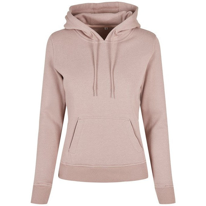Build Your Brand Women's Organic Hoodie Soft Fleece Kangaroo Pocket GOTS