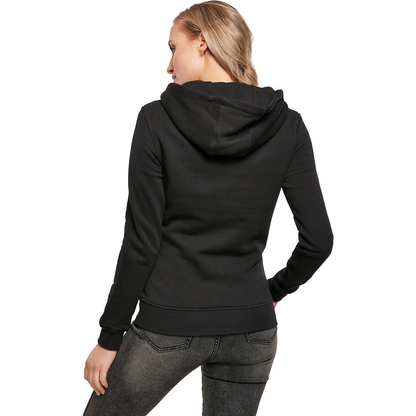Build Your Brand Women's Organic Hoodie Soft Fleece Kangaroo Pocket GOTS