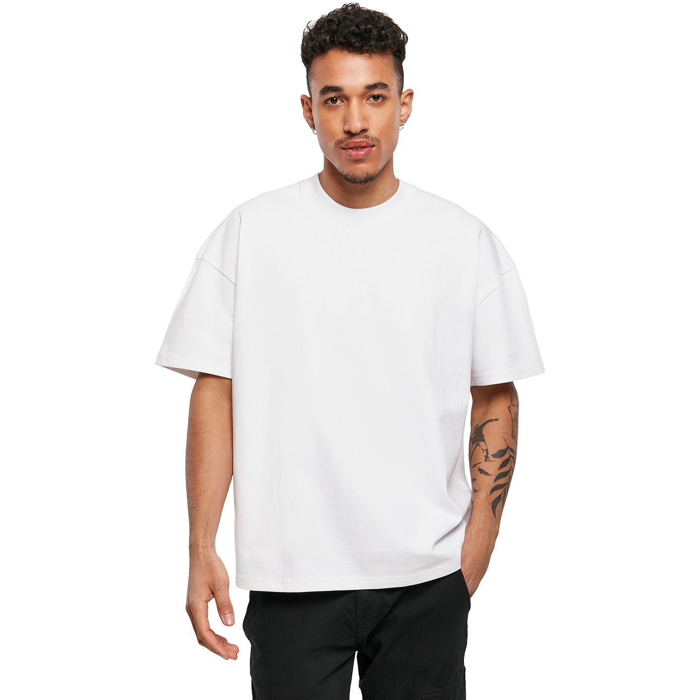 Build Your Brand Oversized Heavy Cotton Tee for Men - Customizable Fit