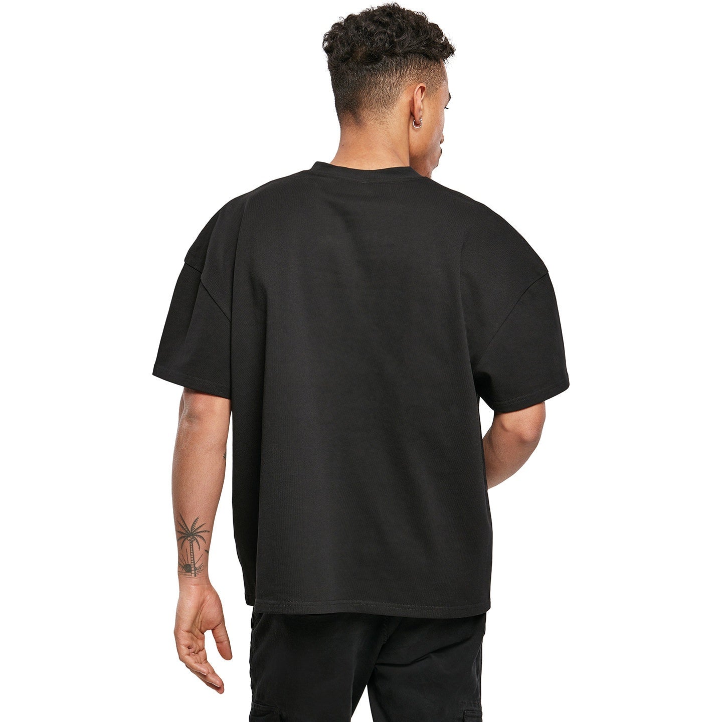Build Your Brand Oversized Heavy Cotton Tee for Men - Customizable Fit