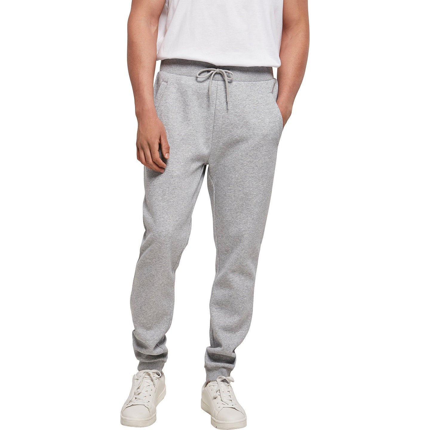 Build Your Brand Organic Cotton Sweatpants with Pockets and Drawstring Waist