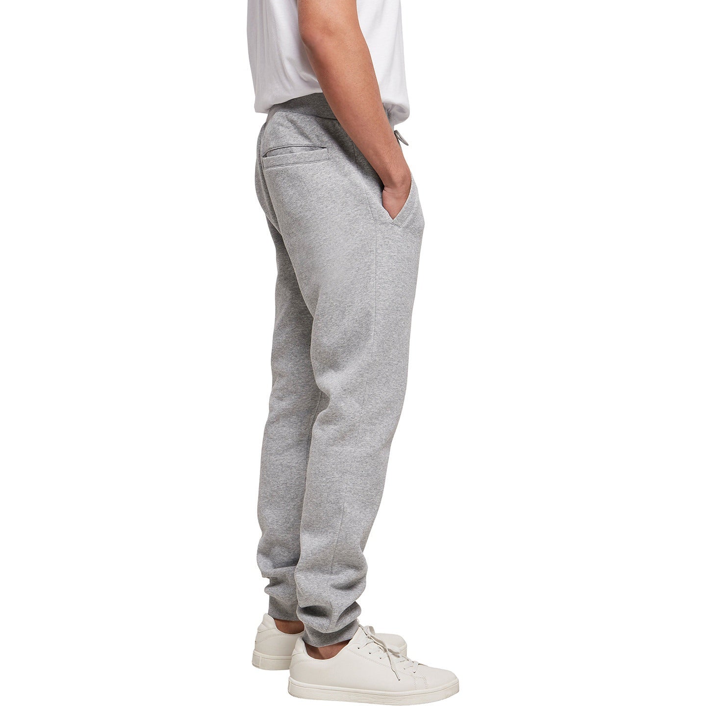 Build Your Brand Organic Cotton Sweatpants with Pockets and Drawstring Waist