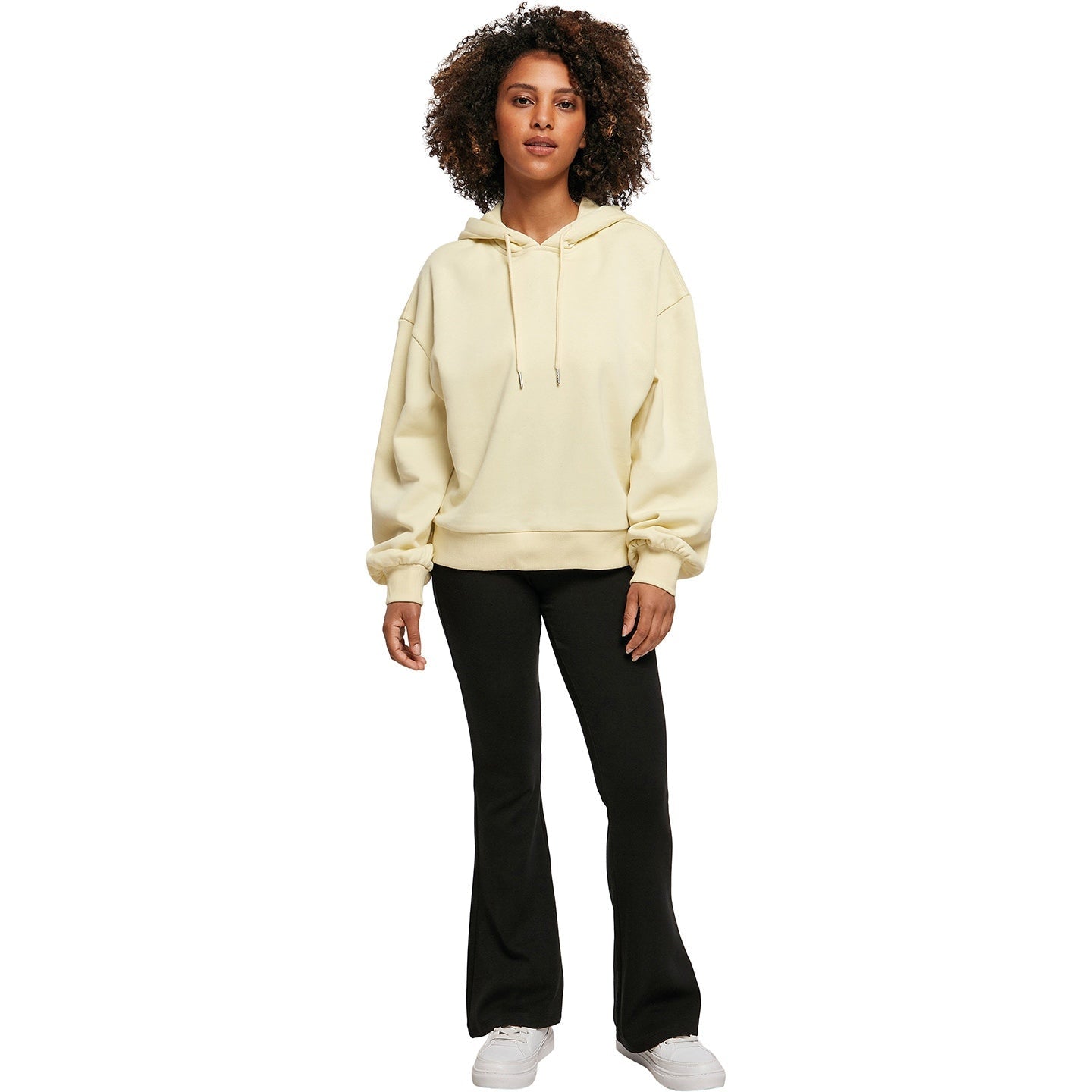Build Your Brand Women's Organic Cotton Oversized Hoodie with Fluffy Hood