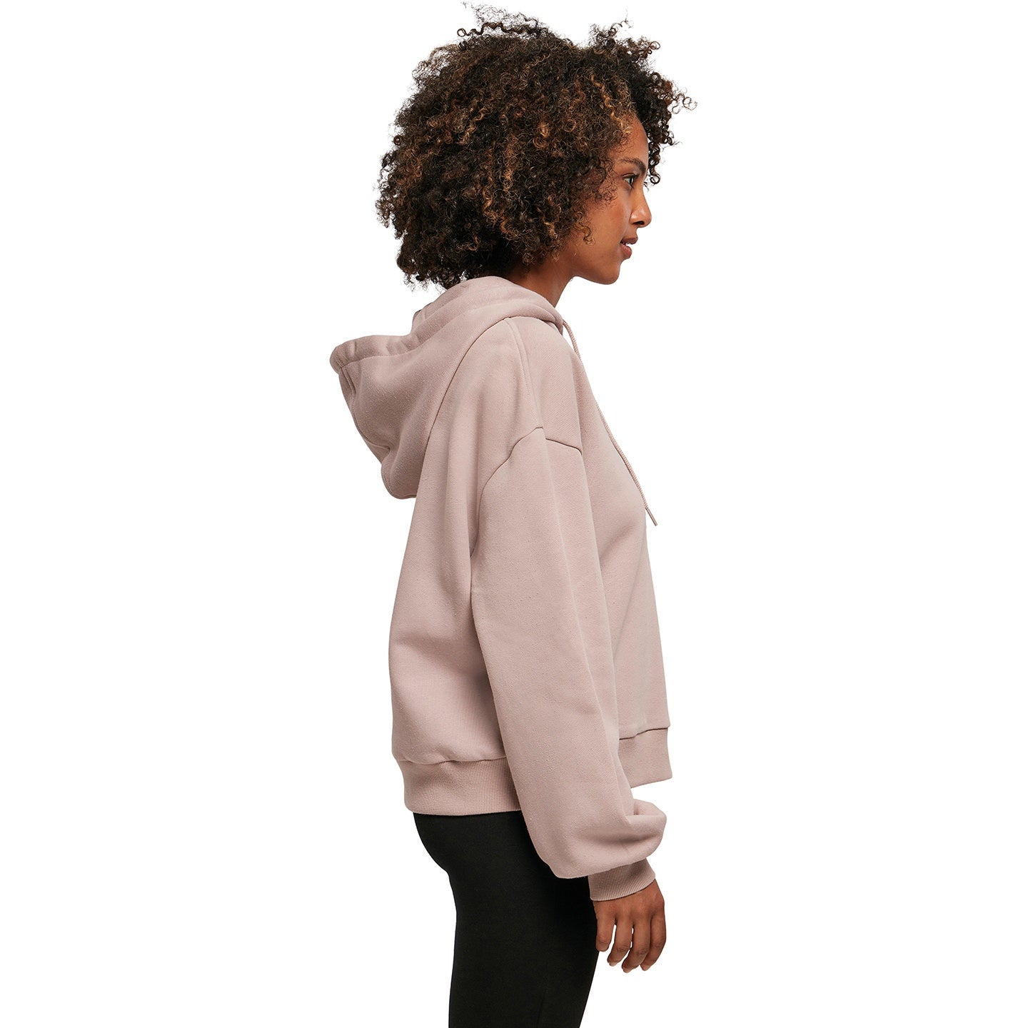 Build Your Brand Women's Organic Cotton Oversized Hoodie with Fluffy Hood