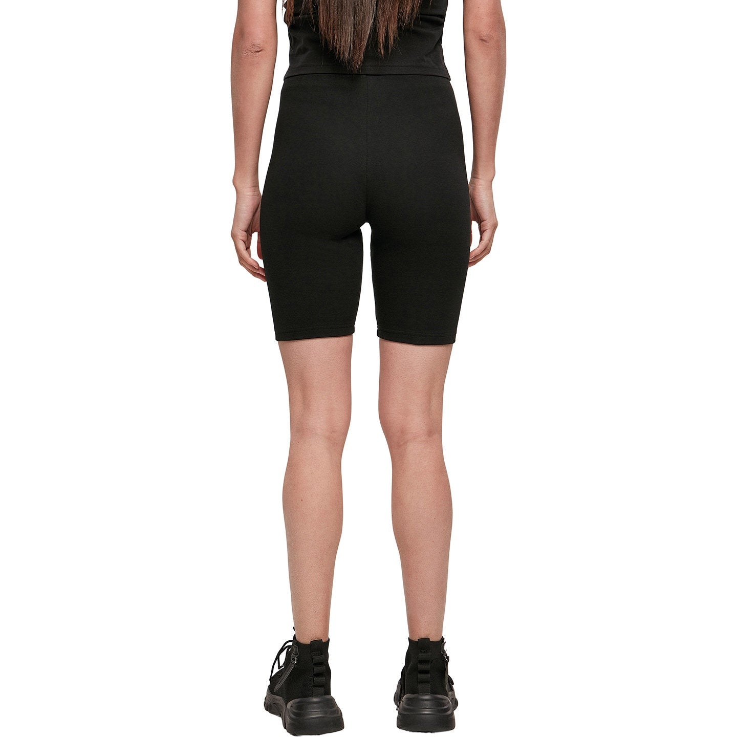 Build Your Brand Women's High Waist Cycling Shorts Slim Fit Comfortable Leggings