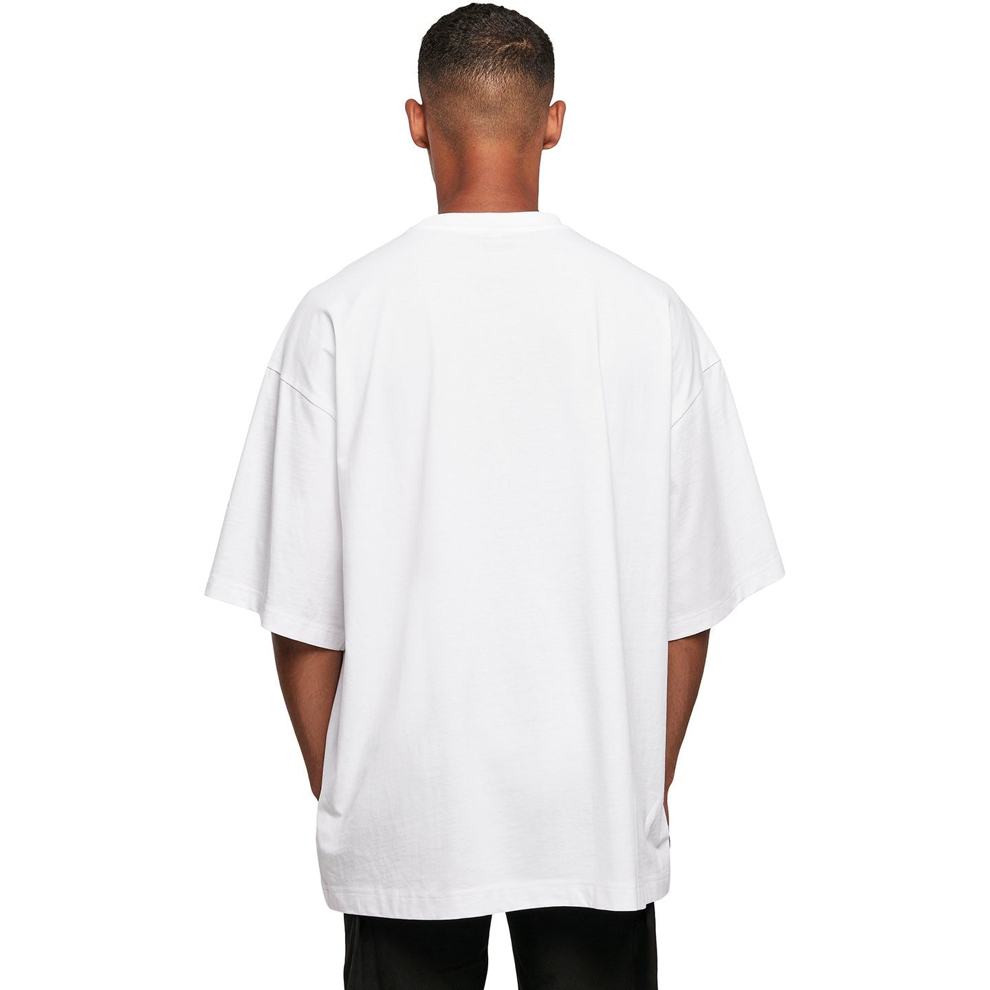 Build Your Brand Huge Tee Oversized Cotton T-Shirt Round Neck Elbow Length