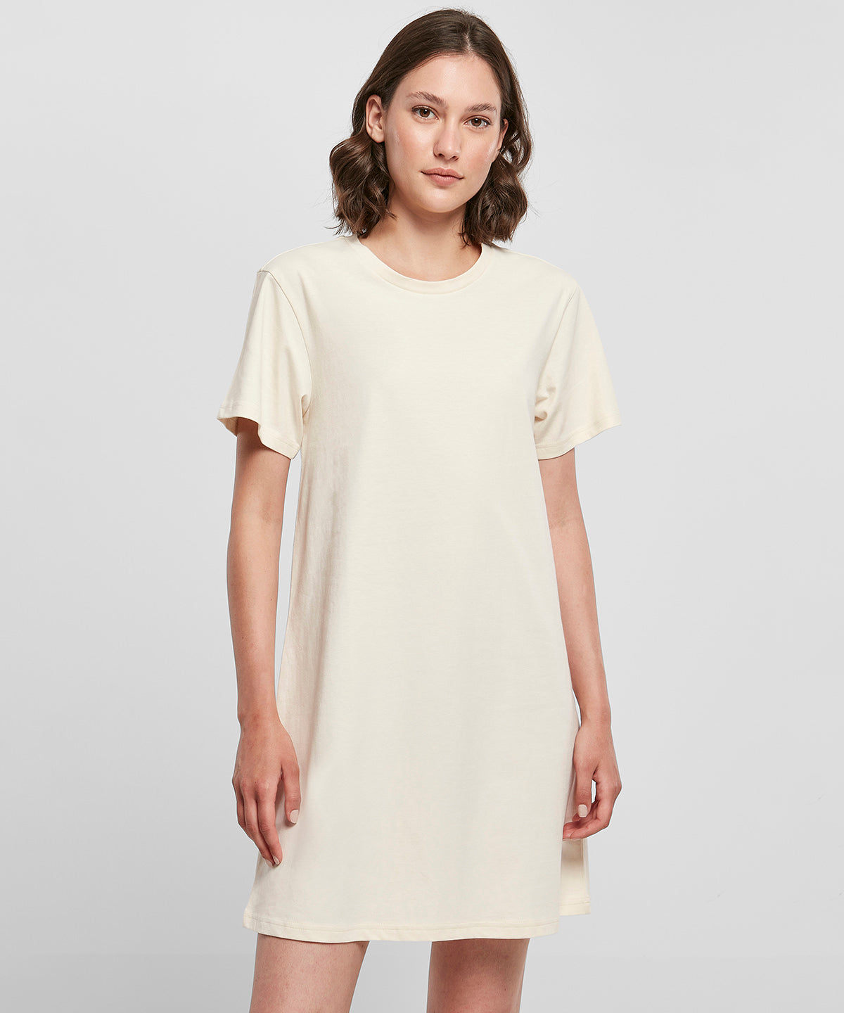 Build Your Brand Women's A-Line Tee Dress Loose Fit Cotton Mini Dress