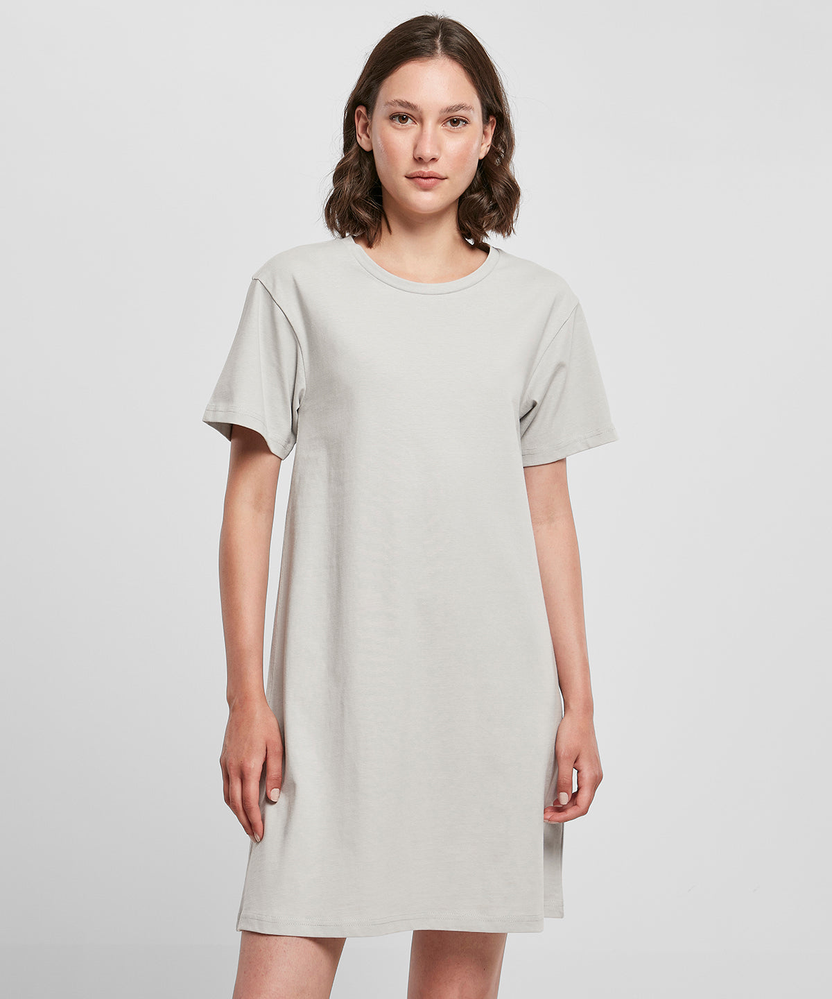 Build Your Brand Women's A-Line Tee Dress Loose Fit Cotton Mini Dress