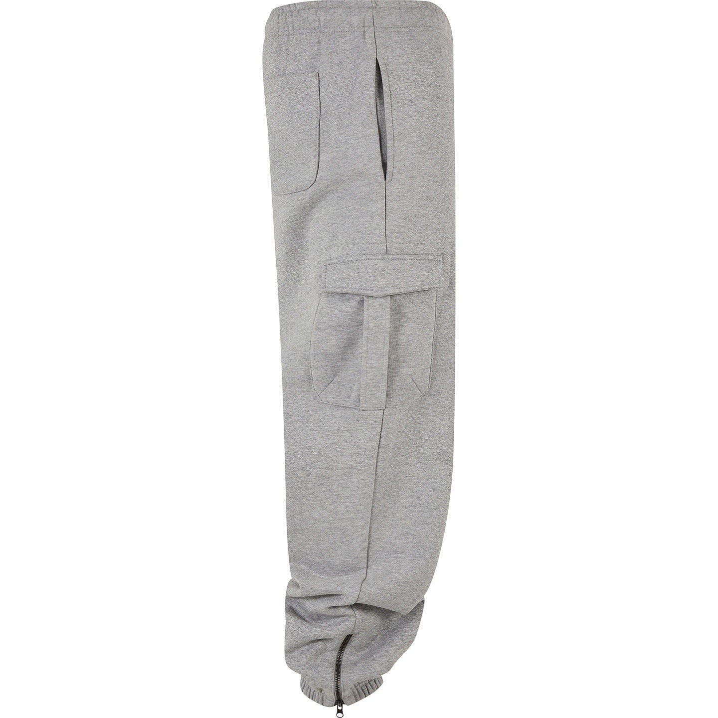Build Your Brand 90s Cargo Sweatpants Men Elastic Waistband Loose Fit Fleece