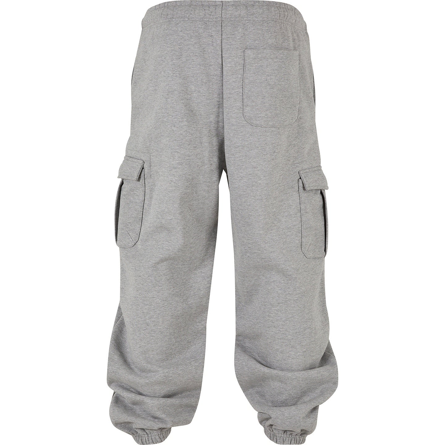 Build Your Brand 90s Cargo Sweatpants Men Elastic Waistband Loose Fit Fleece