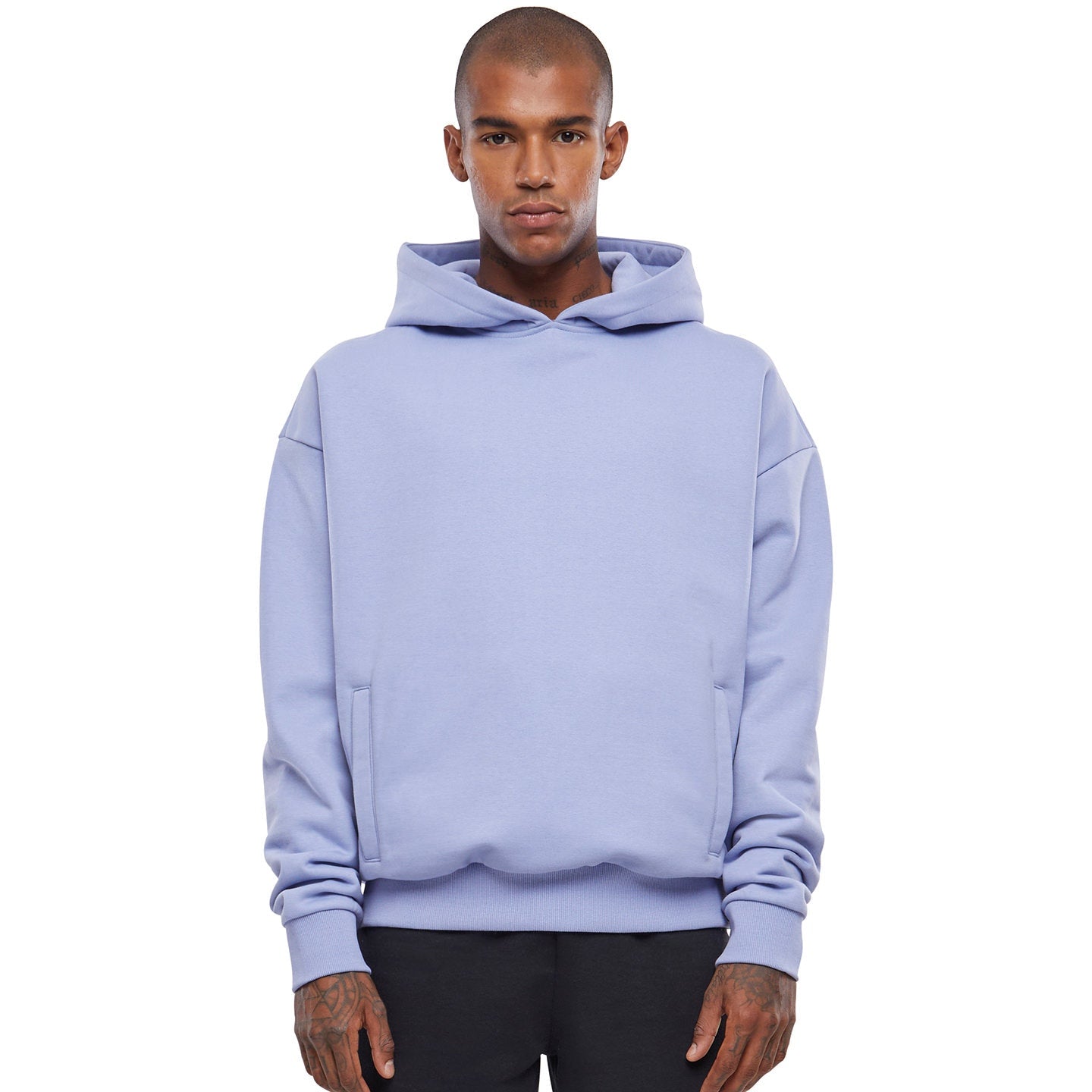 Build Your Brand Ultra-Heavy Oversized Hoodie with Pockets for Men