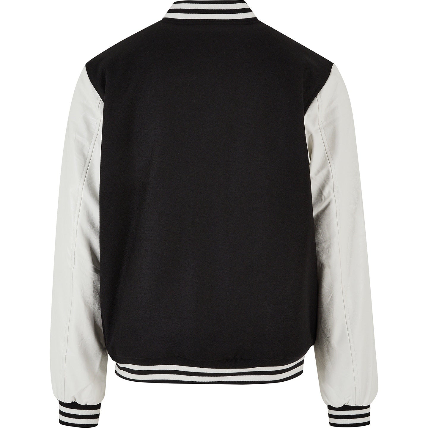 Retro College Jacket for Men with Contrasting Sleeves and Embroidery Option