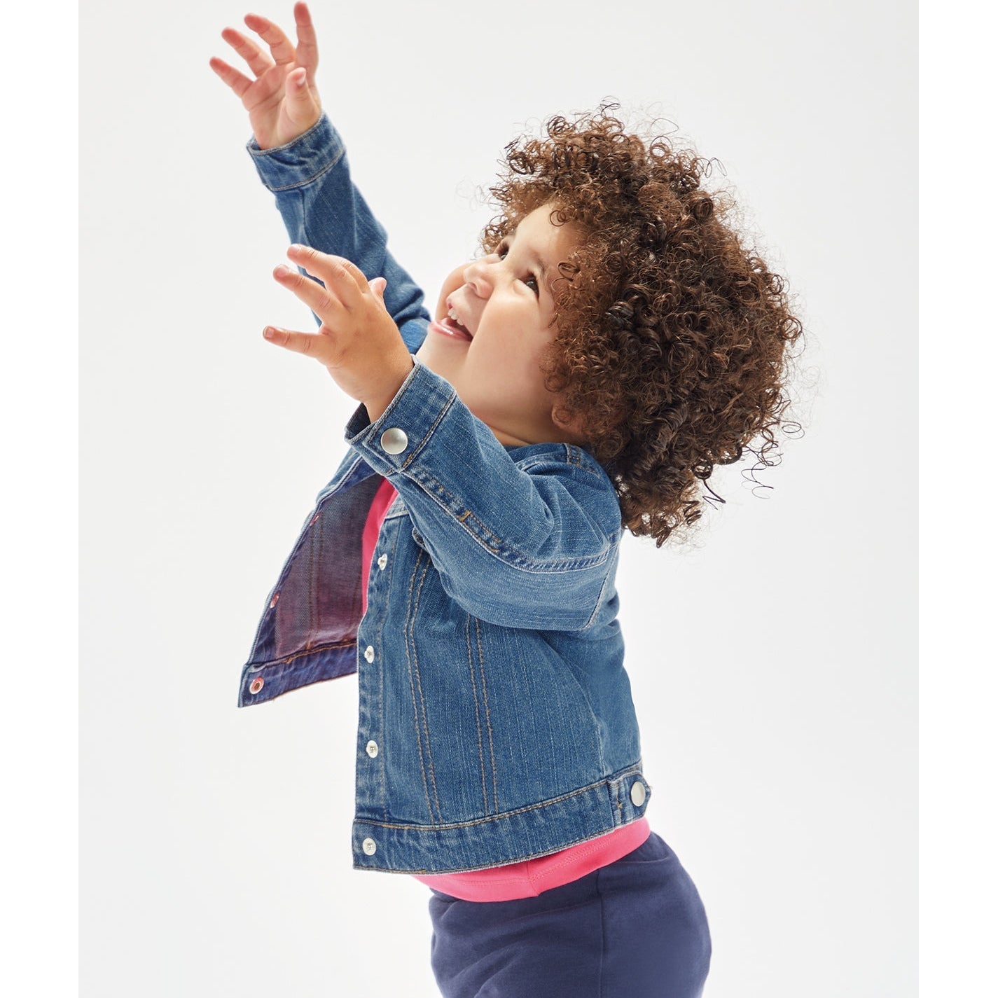 Babybugz Organic Cotton Baby Denim Jacket with Pocket Flaps and Poppers