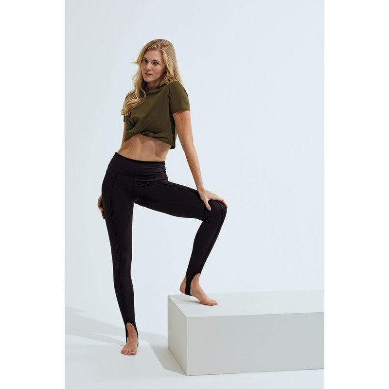 TriDri Women's Recycled Stirrup Leggings Soft Stretch Fashion Dance Activewear