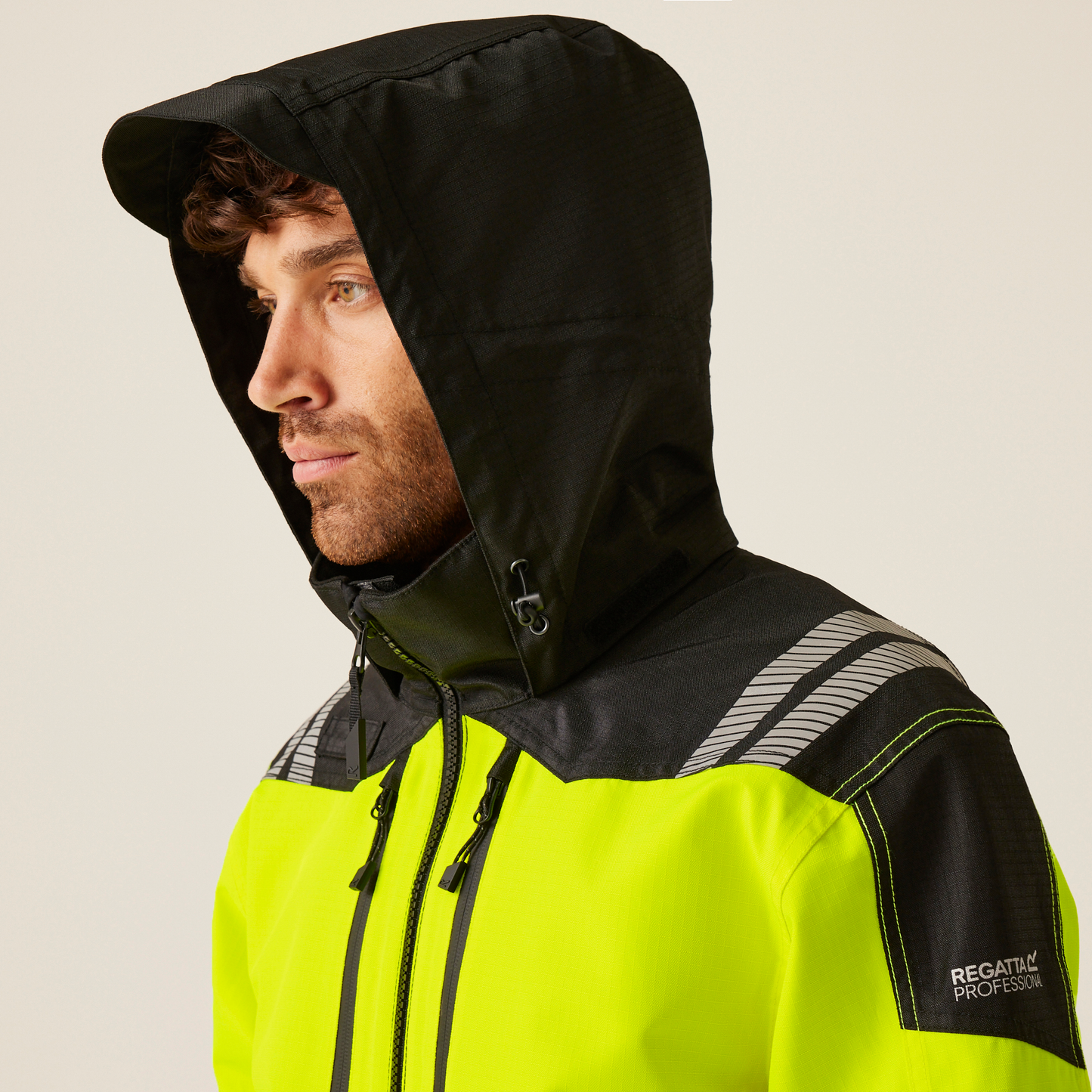 Regatta Professional Hi-VIS X-PRO Waterproof Shell Jacket Class 2 Mens S-4XL