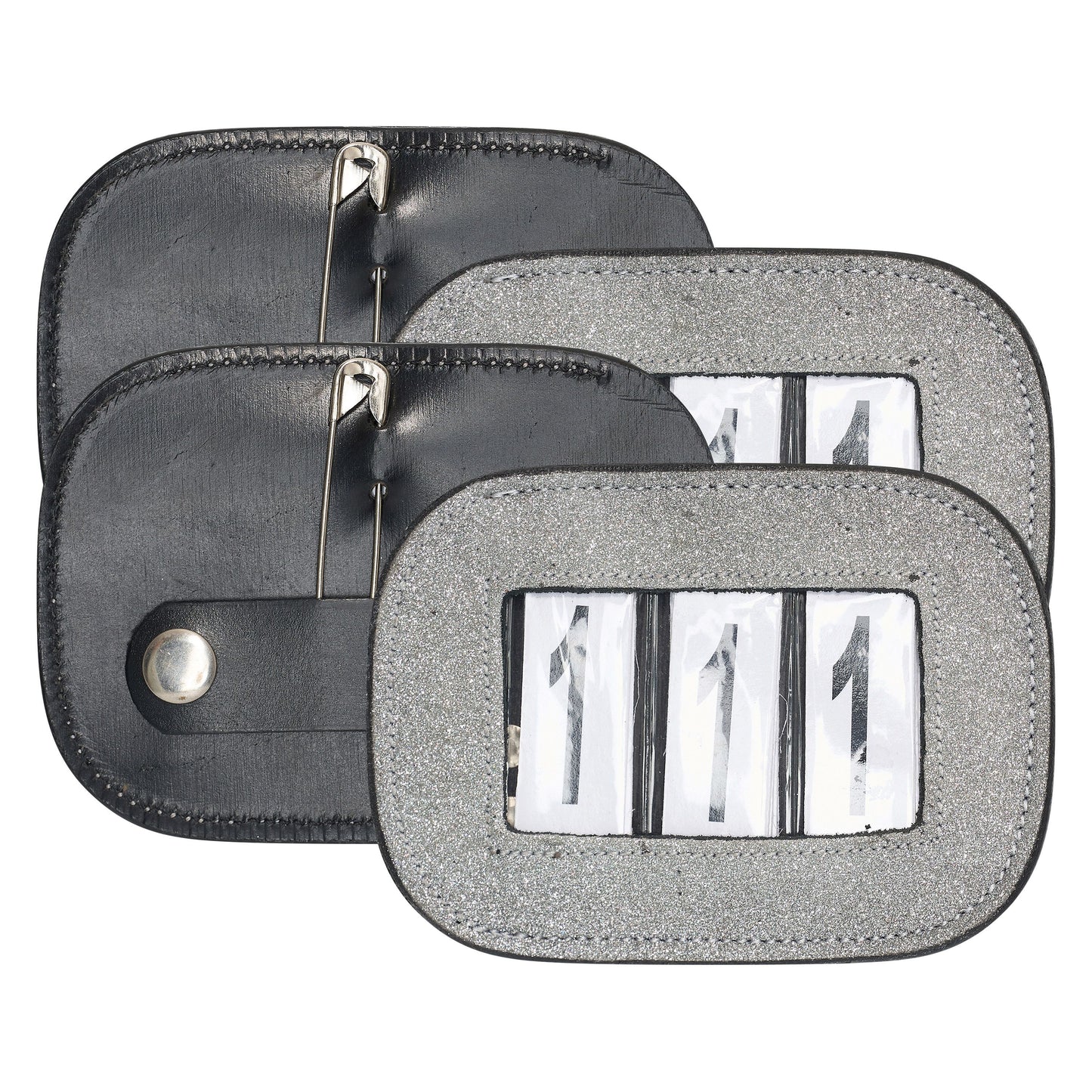 Imperial Riding Square Glitter Competition Number - Pack of 2 #colour_silver