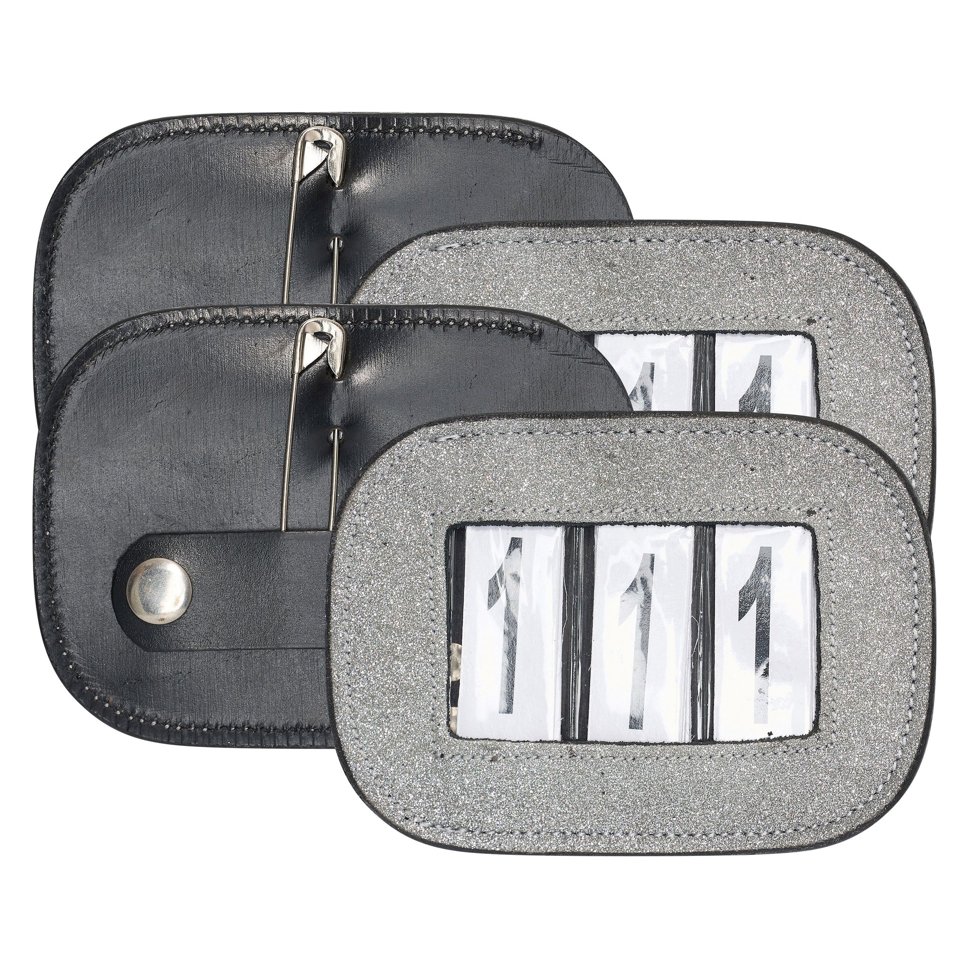 Imperial Riding Square Glitter Competition Number - Pack of 2 #colour_silver