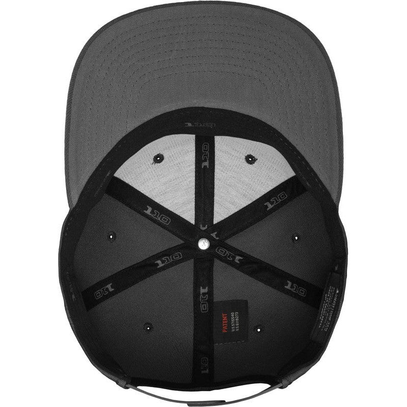 Flexfit Yupoong 110 Fitted Snapback Cap One Size Moisture Wicking Comfort