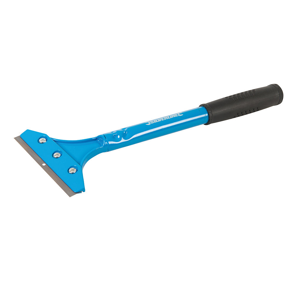 Silverline Heavy Duty Scraper 100mm Blade Easy-Grip Steel Shaft for Tiles Paint