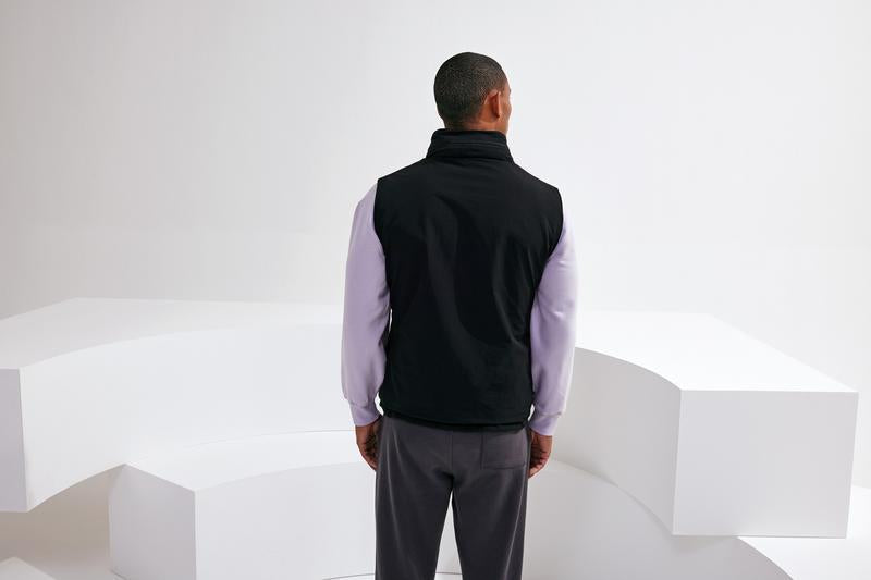 Men's TriDri Insulated Hybrid Gilet Lightweight Packable with Hood UK Size