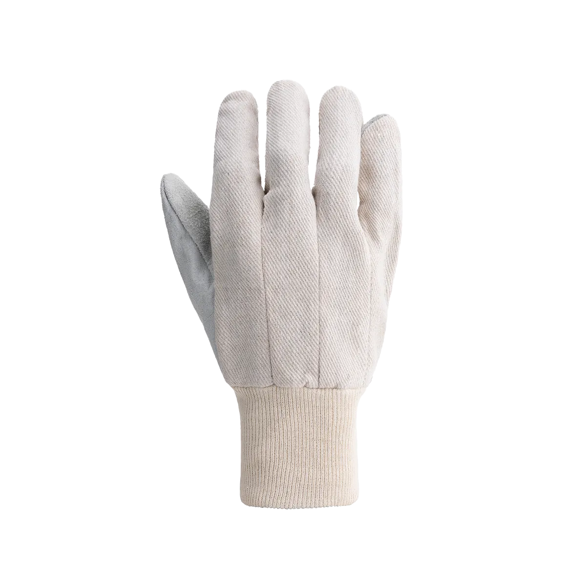 Predator Heavy-Duty Cotton Chrome Gloves with Leather Palm and Knit Wrist