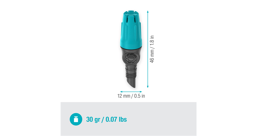Gardena Small Area Spray Nozzle for Micro-Drip-System, Adjustable 10-40cm
