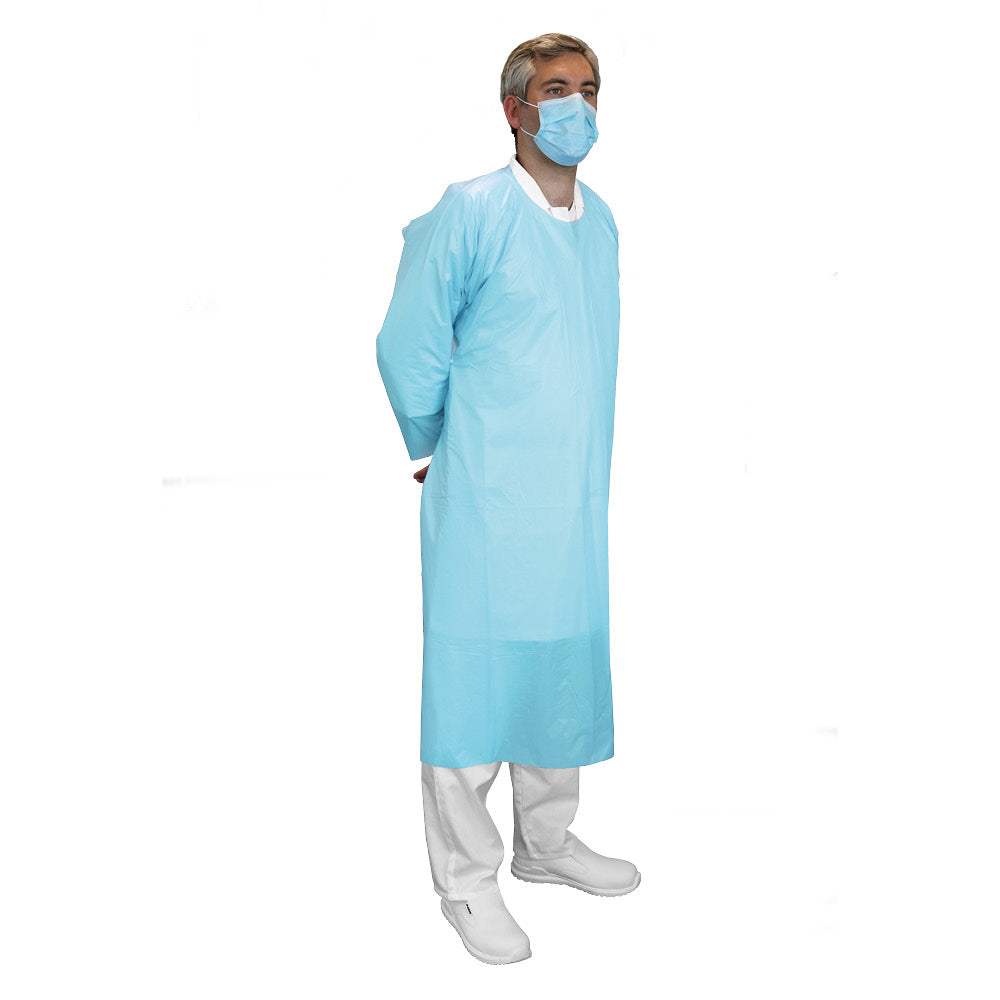 Supertouch CPE Gown with Thumb Loops, Universal Size, 20 Pieces per Bag
