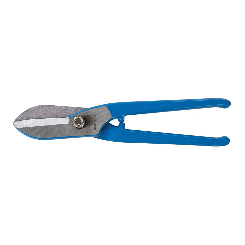 Silverline Tin Snips 200mm Hardened Steel Blades Soft Grip Anti-Nip Lugs