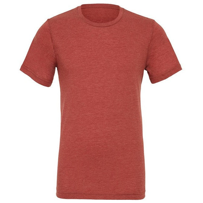 Bella Canvas Unisex Triblend Crew Neck T-Shirt Clay Soft Modern Fit XS-2XL