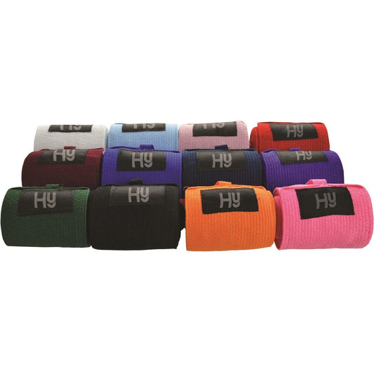 HY Horse Tail Bandage Cotton Elasticated Travel Protection Neat Clean