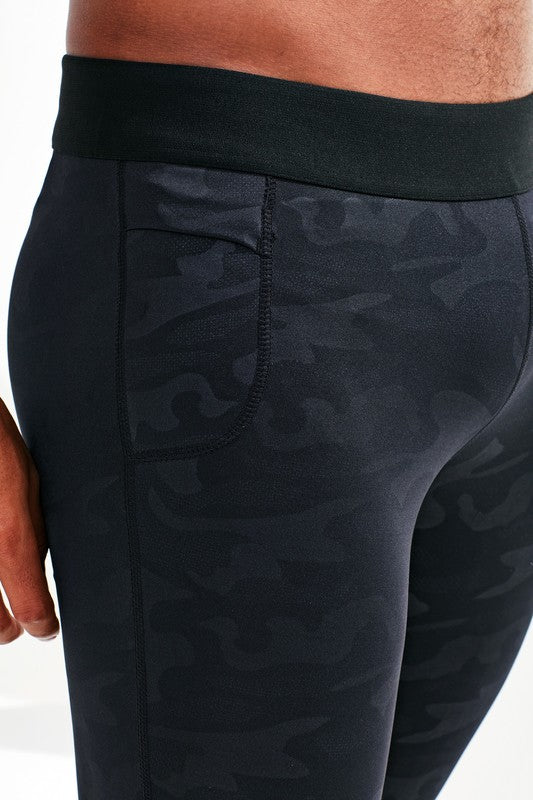 TriDri Training Leggings Full-Length Stretch Fabric Wide Waistband S-3XL