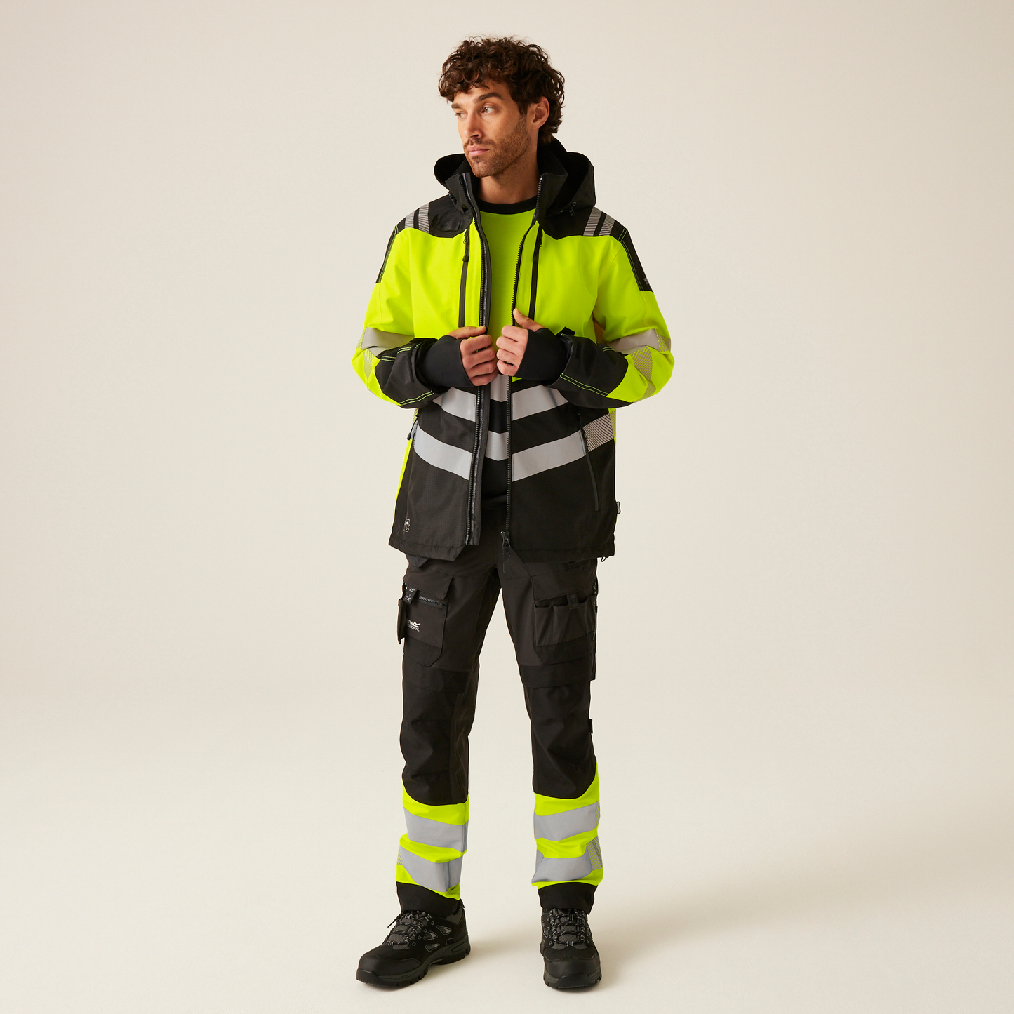 Regatta Professional Hi-VIS X-PRO Waterproof Shell Jacket Class 2 Mens S-4XL