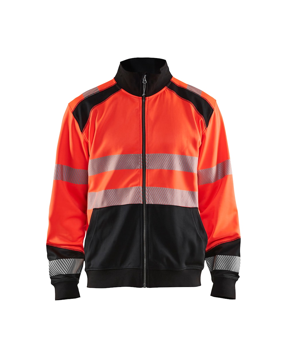 Blaklader Hi-Vis Full Zip Sweatshirt 3558 Yellow Reflective Safety Workwear
