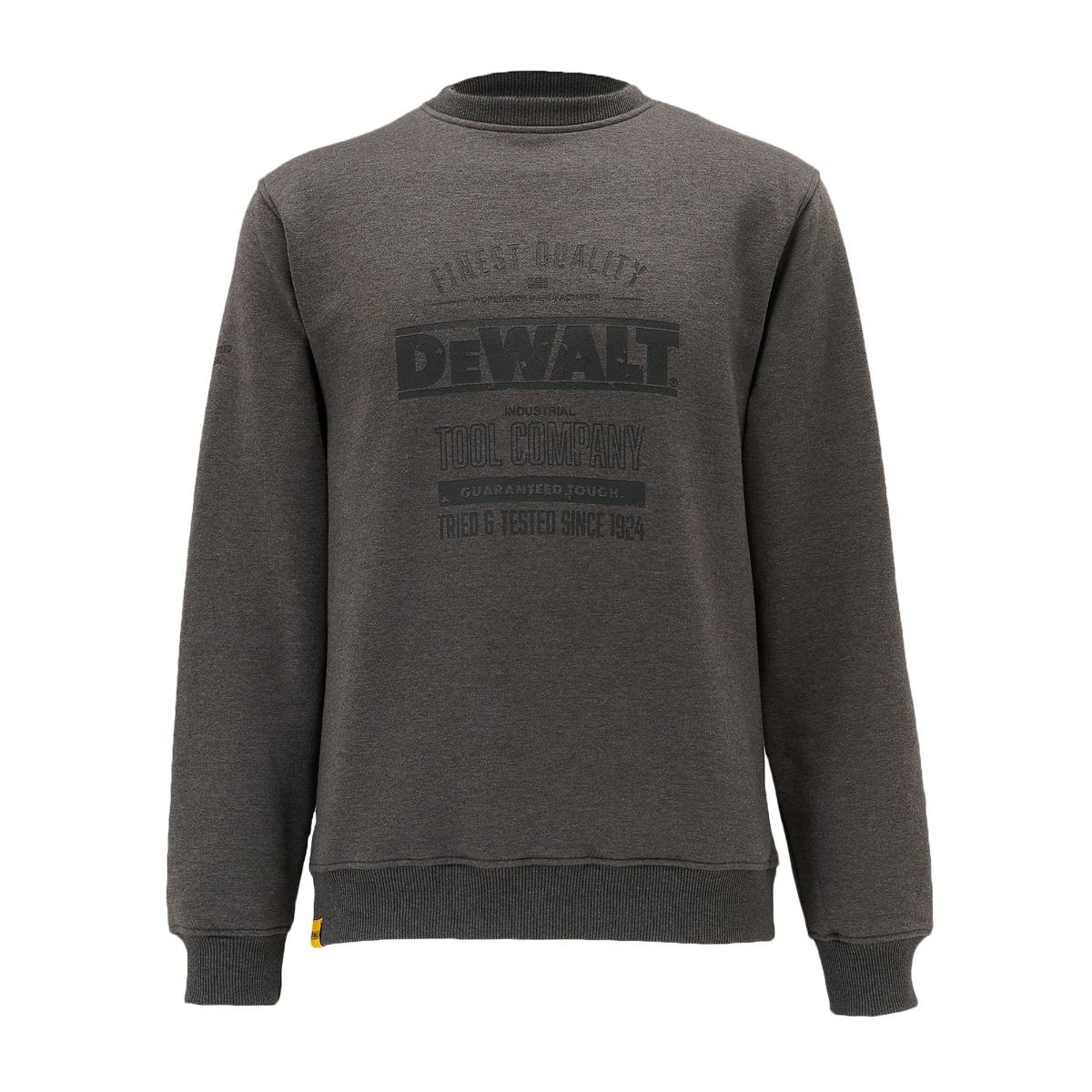 DeWalt Delaware Crew Neck Sweatshirt Polycotton Blend Ribbed Cuffs Hem