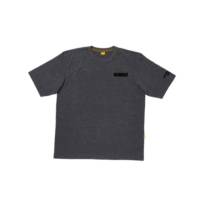 DeWalt Typhoon T-Shirt Charcoal Grey Ribbed Neck Tough Logo Size Options