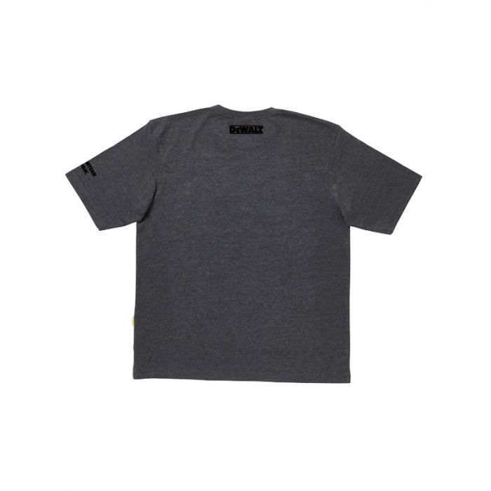 DeWalt Typhoon T-Shirt Charcoal Grey Ribbed Neck Tough Logo Size Options