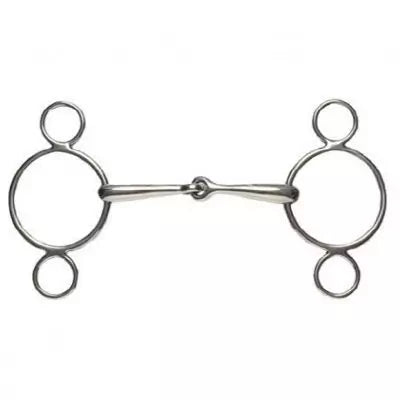 Mackey 2 Ring Dutch Gag Bit Stainless Steel Horse Riding Tack Control