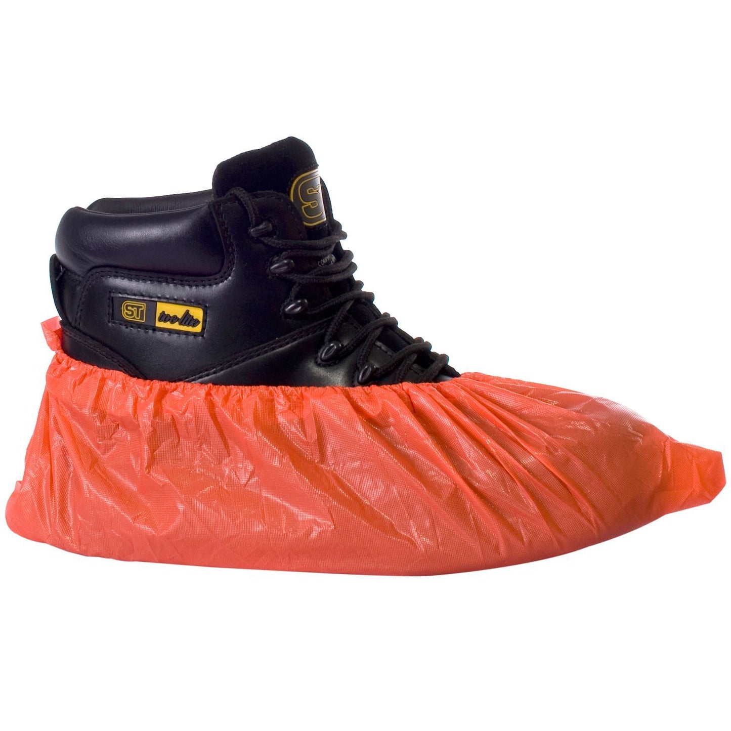 Supertouch CPE Disposable Overshoes 100 Pack Elasticated Ankle Strap Grip