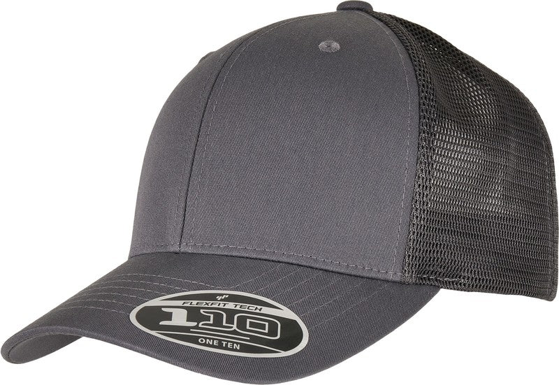 Flexfit By Yupoong 110 Melange Trucker Cap Snapback Adjustable Six-Panel