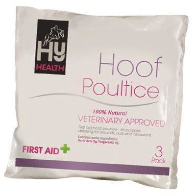HY Horse HyHEALTH Hoof Poultice Shaped Pack Of 3 Natural First Aid Dressing