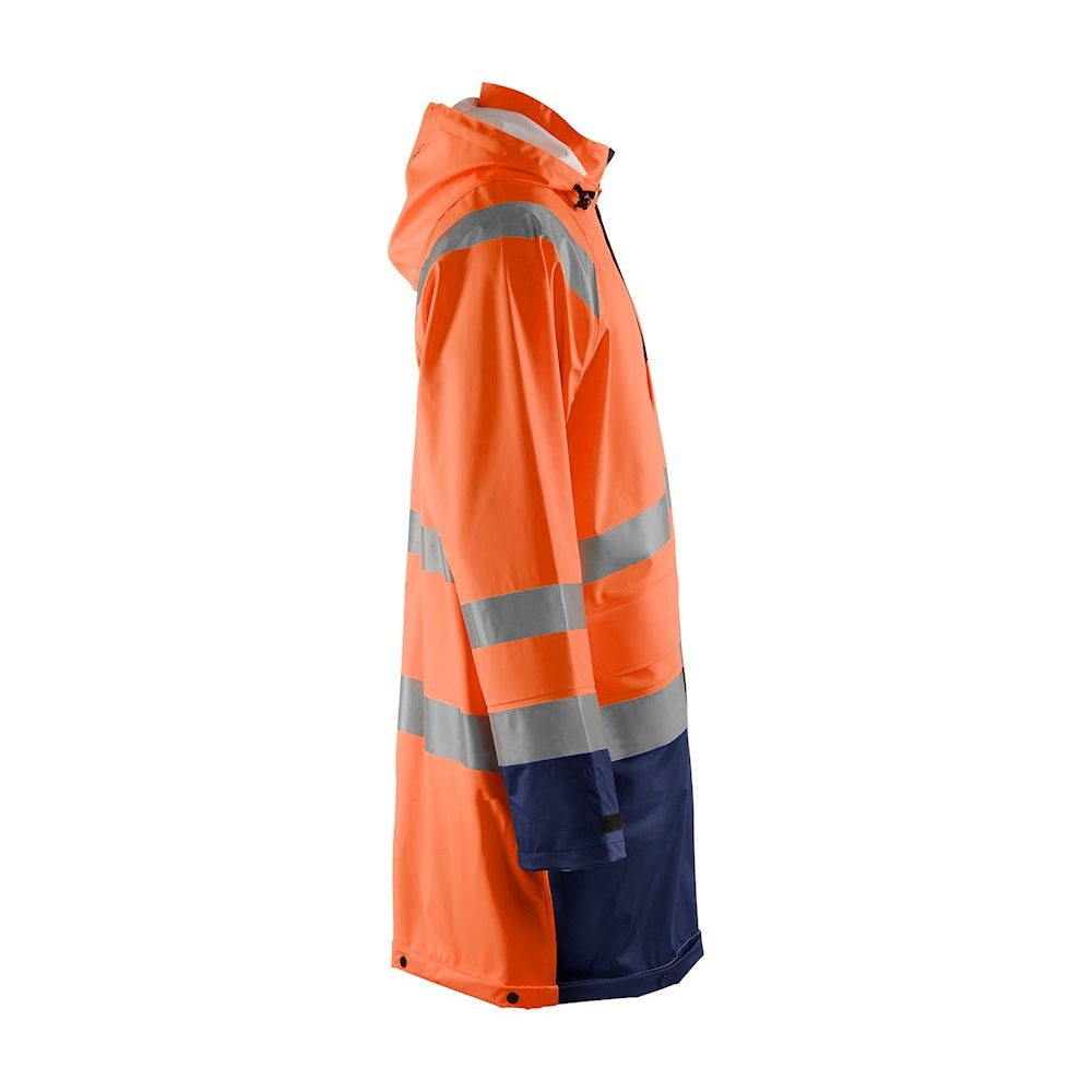 Blaklader Hi-Vis Rain Jacket Level 1 4324 Waterproof Breathable Safety Gear