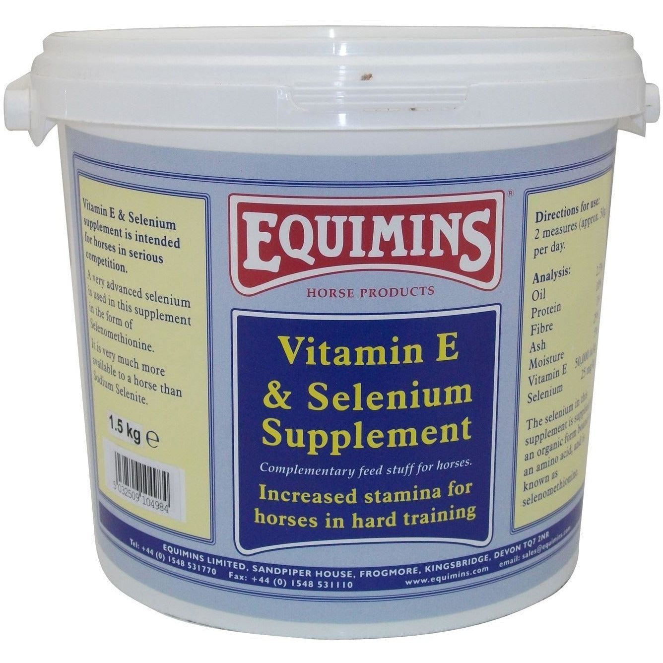 Equimins Vitamin E & Selenium Supplement for Horses in Training
