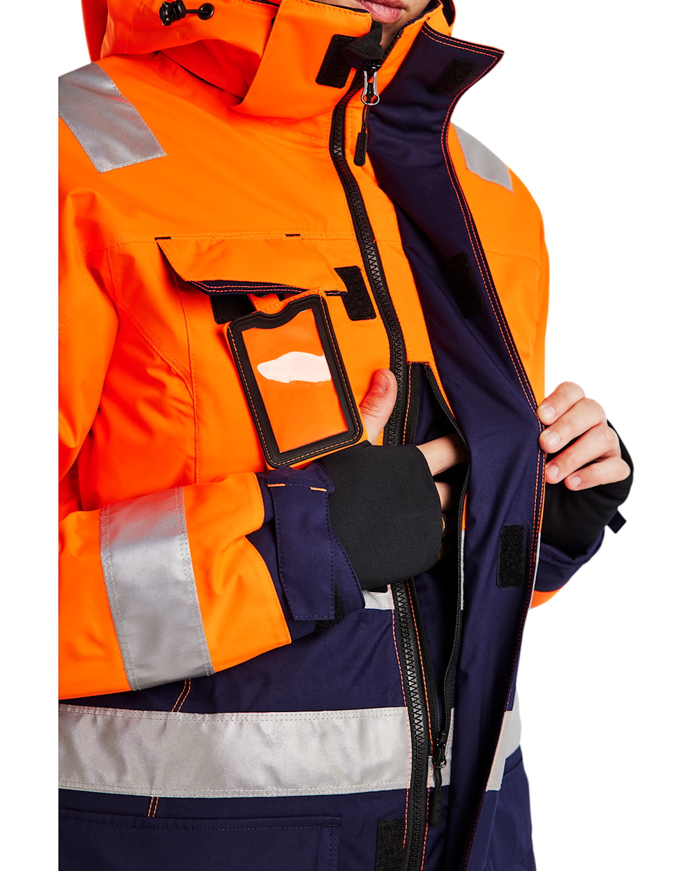 Blaklader Women's Hi-Vis Winter Parka 4472 Waterproof Insulated with Hood