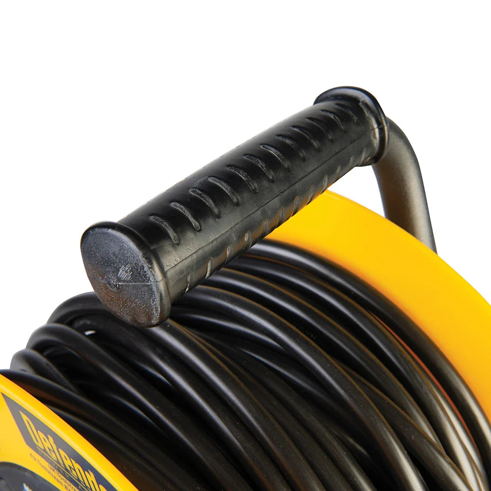 Defender 25m Industrial Cable Reel 230V 16A with Thermal Overload Protection