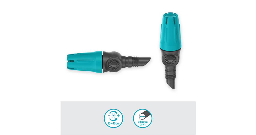 Gardena Small Area Spray Nozzle for Micro-Drip-System, Adjustable 10-40cm