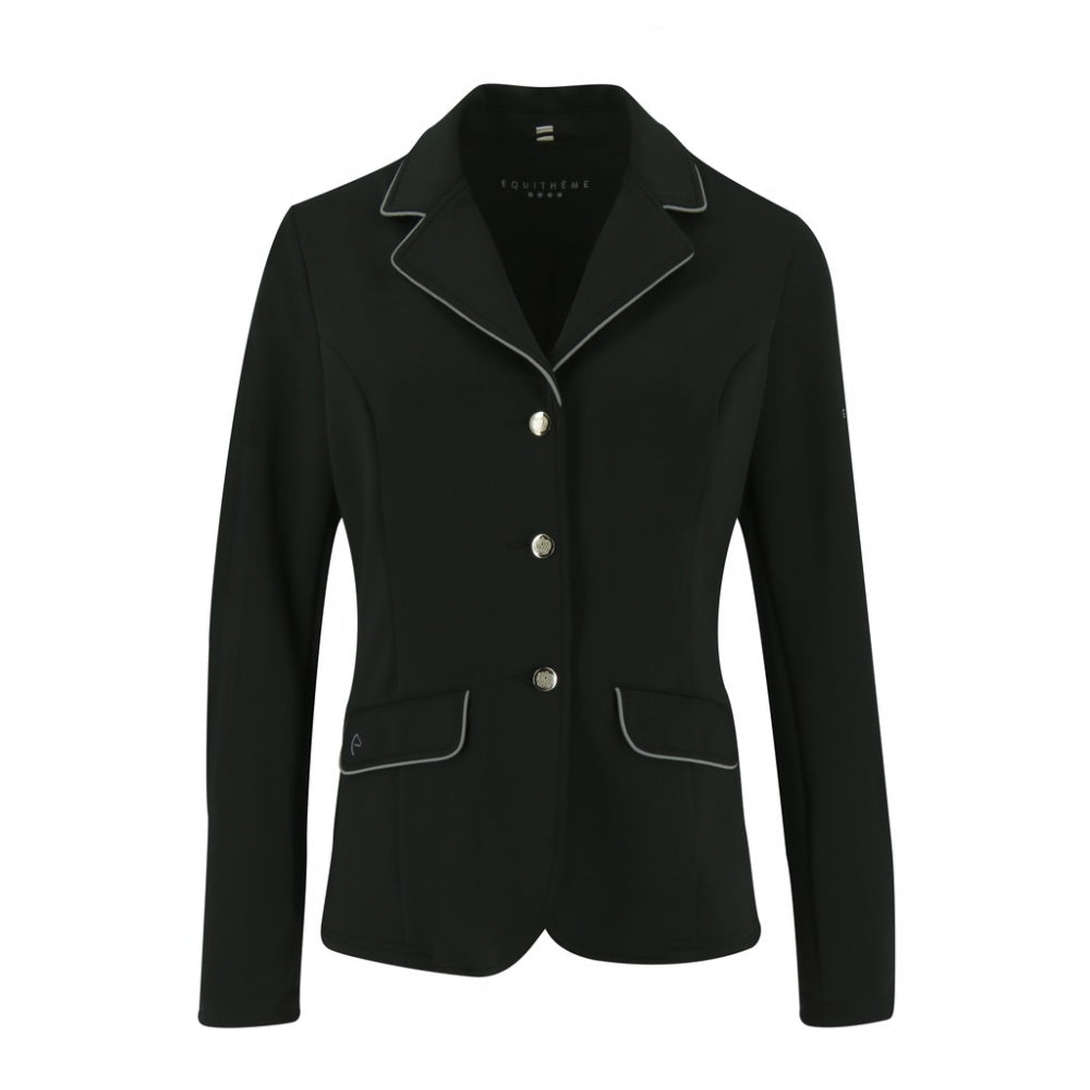 Equitheme Men's Soft Classic Competition Jacket #colour_black-white