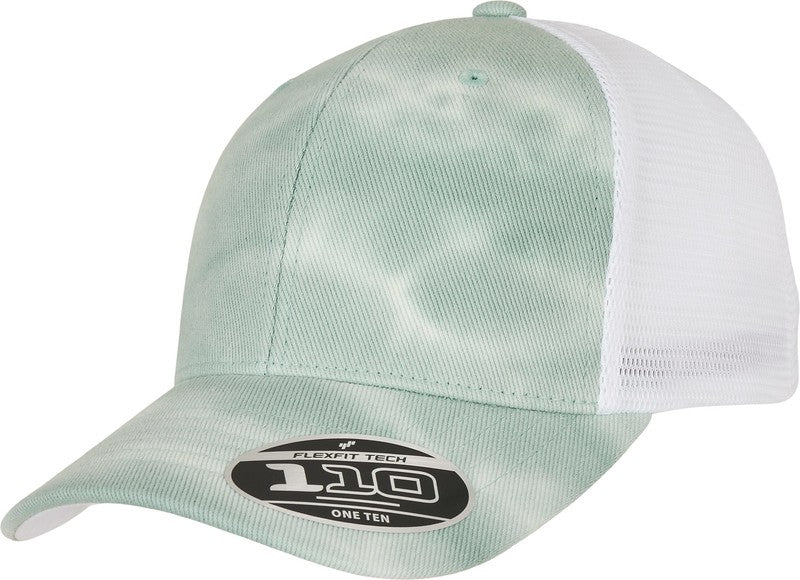 Flexfit By Yupoong 110 Batik Mesh Cap Adjustable Snapback Tie Dye Design